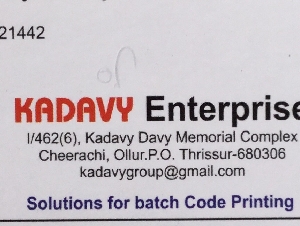 KADAVY ENTERPRISE ( best batch code printing companies in kerala )